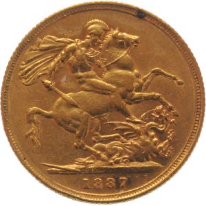1887 Βικτώρια Σίδνεϊ - Χρυσή Λίρα Αγγλίας