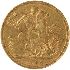 1888 Βικτώρια Λονδίνου - Χρυσή Λίρα Αγγλίας