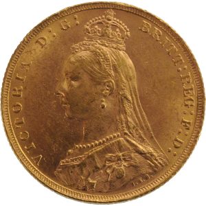 1889 Βικτώρια Λονδίνου - Χρυσή Λίρα Αγγλίας