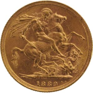 1889 Βικτώρια Λονδίνου - Χρυσή Λίρα Αγγλίας