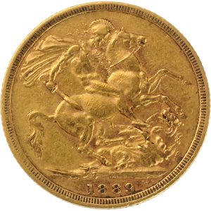 1889 Βικτώρια Μελβούρνης - Χρυσή Λίρα Αγγλίας