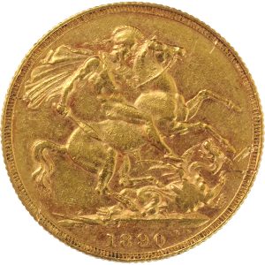 1890 Βικτώρια Λονδίνου - Χρυσή Λίρα Αγγλίας