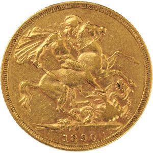 1890 Βικτώρια Μελβούρνης - Χρυσή Λίρα Αγγλίας
