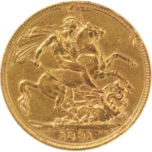 1891 Βικτώρια Λονδίνου - Χρυσή Λίρα Αγγλίας