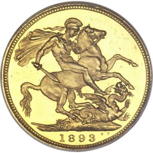 1893 Βικτώρια Λονδίνου - Χρυσή Λίρα Αγγλίας
