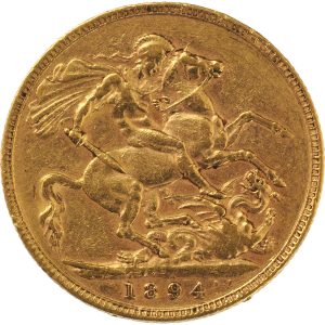 1894 Βικτώρια Λονδίνου - Χρυσή Λίρα Αγγλίας