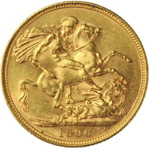 1896 Βικτώρια Μελβούρνης - Χρυσή Λίρα Αγγλίας