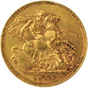 1901 Βικτώρια Πέρθ - Χρυσή Λίρα Αγγλίας