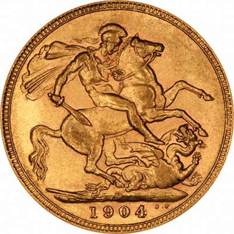 1904 Εδουάρδος Ζ’ Μελβούρνης - Χρυσή Λίρα Αγγλίας