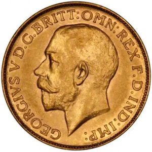 1913 Γεώργιος Ε’ Μελβούρνης - Χρυσή Λίρα Αγγλίας