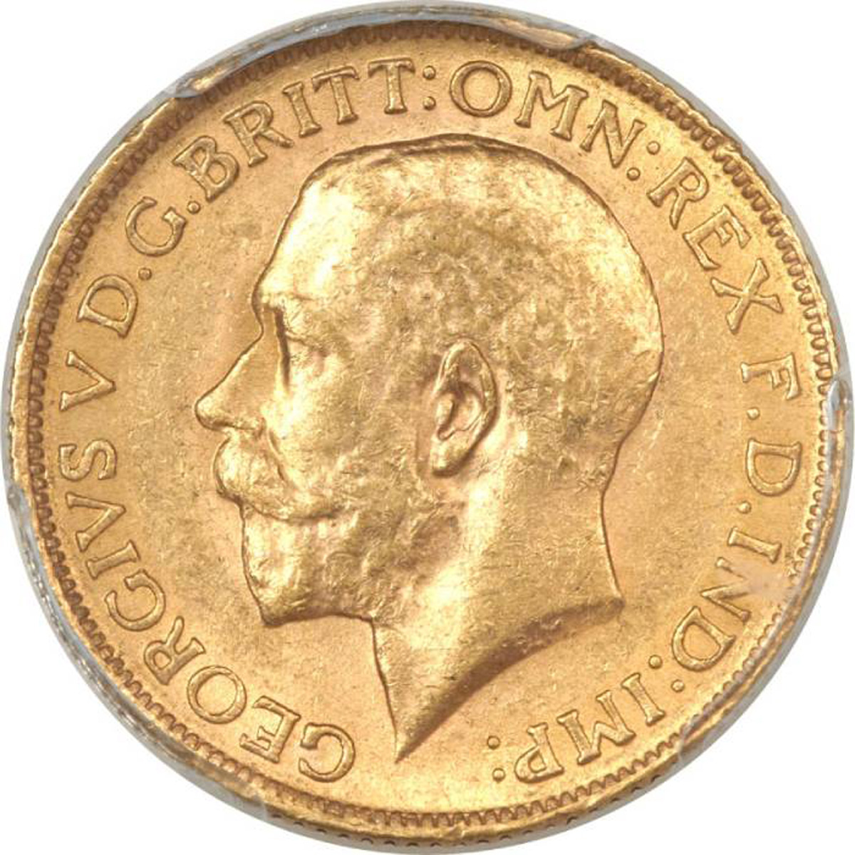 1917 Γεώργιος Ε’ Λονδίνου - Χρυσή Λίρα Αγγλίας