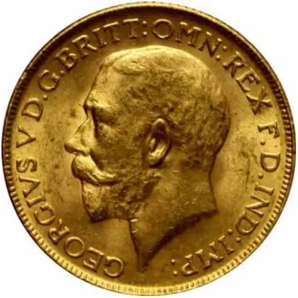 1918 Γεώργιος Ε’ Βομβάη Ινδία - Χρυσή Λίρα Αγγλίας