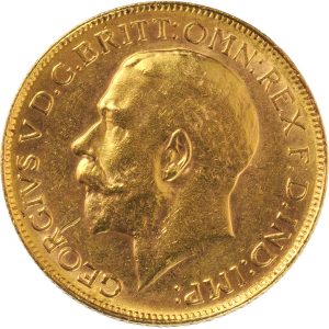 1918 Γεώργιος Ε’ Πέρθ - Χρυσή Λίρα Αγγλίας