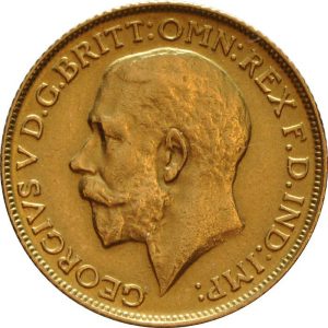 1928 Γεώργιος Ε’ Μελβούρνης - Χρυσή Λίρα Αγγλίας